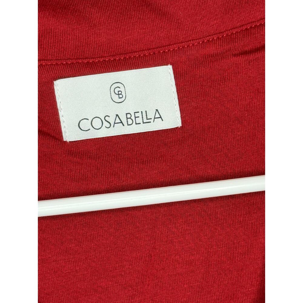 Cosabella Dark Red Bella Button Down Women's Pajama Set Super Soft Cotton XXL - Picture 5 of 6